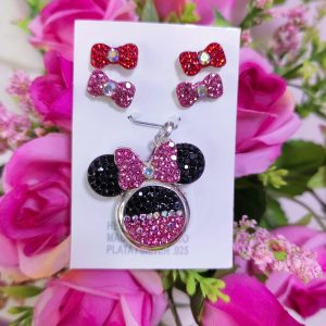 AW38 Set de Mimi mause swarovsky plata .925