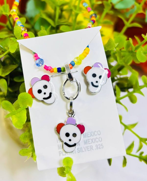 AW47 Set con pulsera de calaverita frida plata .925